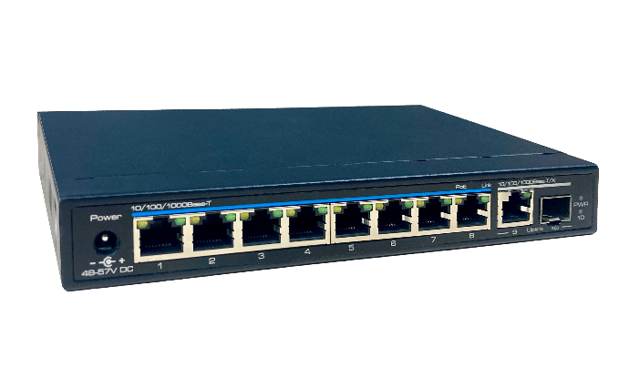 10口全千兆PoE交換機(光電上聯)